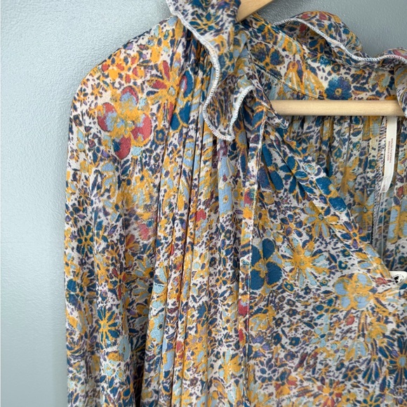 NWT Free People Feeling Groovy Maxi Dress - Ivory Combo - Picture 6 of 14